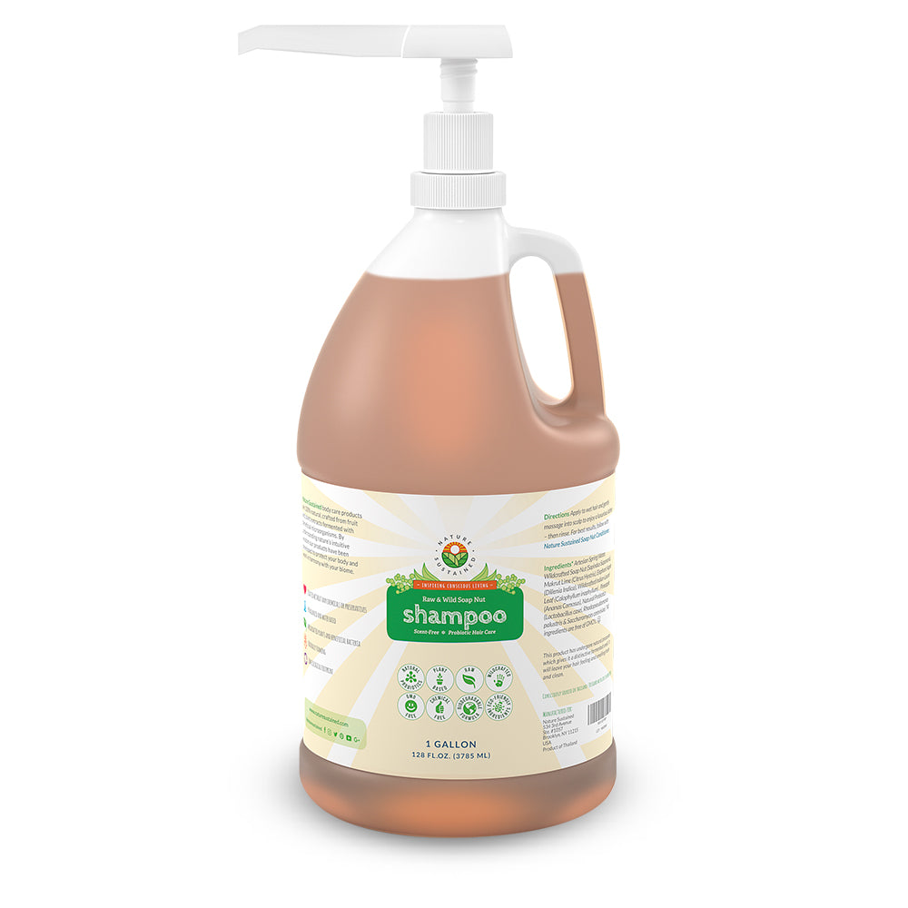 Natural Soapnut Shampoo - Organic, Raw, Wildcrafted, Probiotic